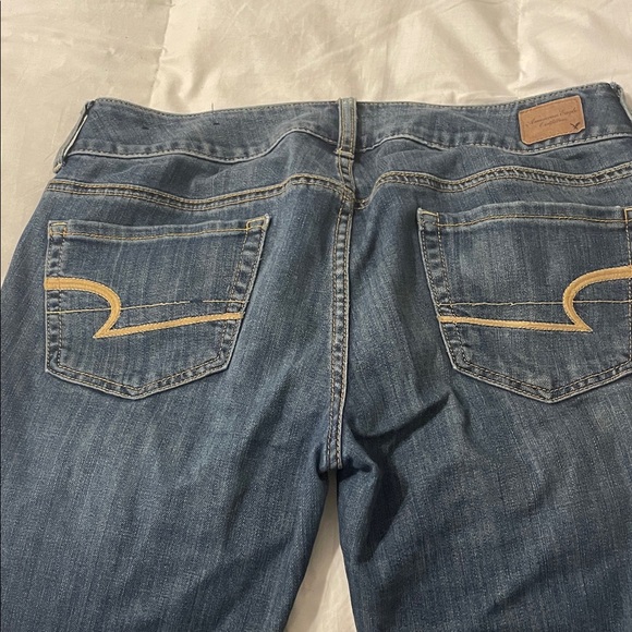 American Eagle Outfitters Women's Flare Blue Jeans - Picture 6 of 6